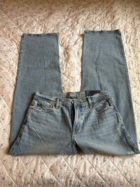 American Eagle High-Rise Strigid Straight Leg Jean